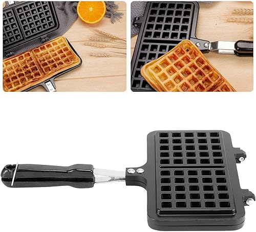 Waffeleisen - Sartén para hornear sándwiches de doble cara, sartén antiadherente a la parrilla, para hacer quesos a la parrilla, para panqueques de