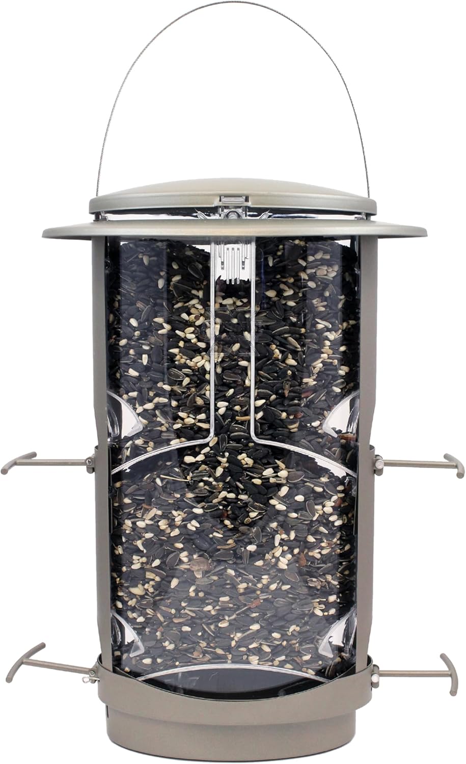 More Birds X-1 Squirrel-Proof Bird Feeder with 4.2-Pound Bird Seed Capacity and Four Feeding Ports (Pack of 2)