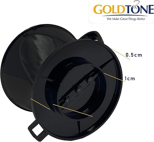 Miniatura 3 de GoldTone Gotero de café estilo cono #2, filtro portátil para verter sobre café, sin BPA (1-6 tazas) y cuchara