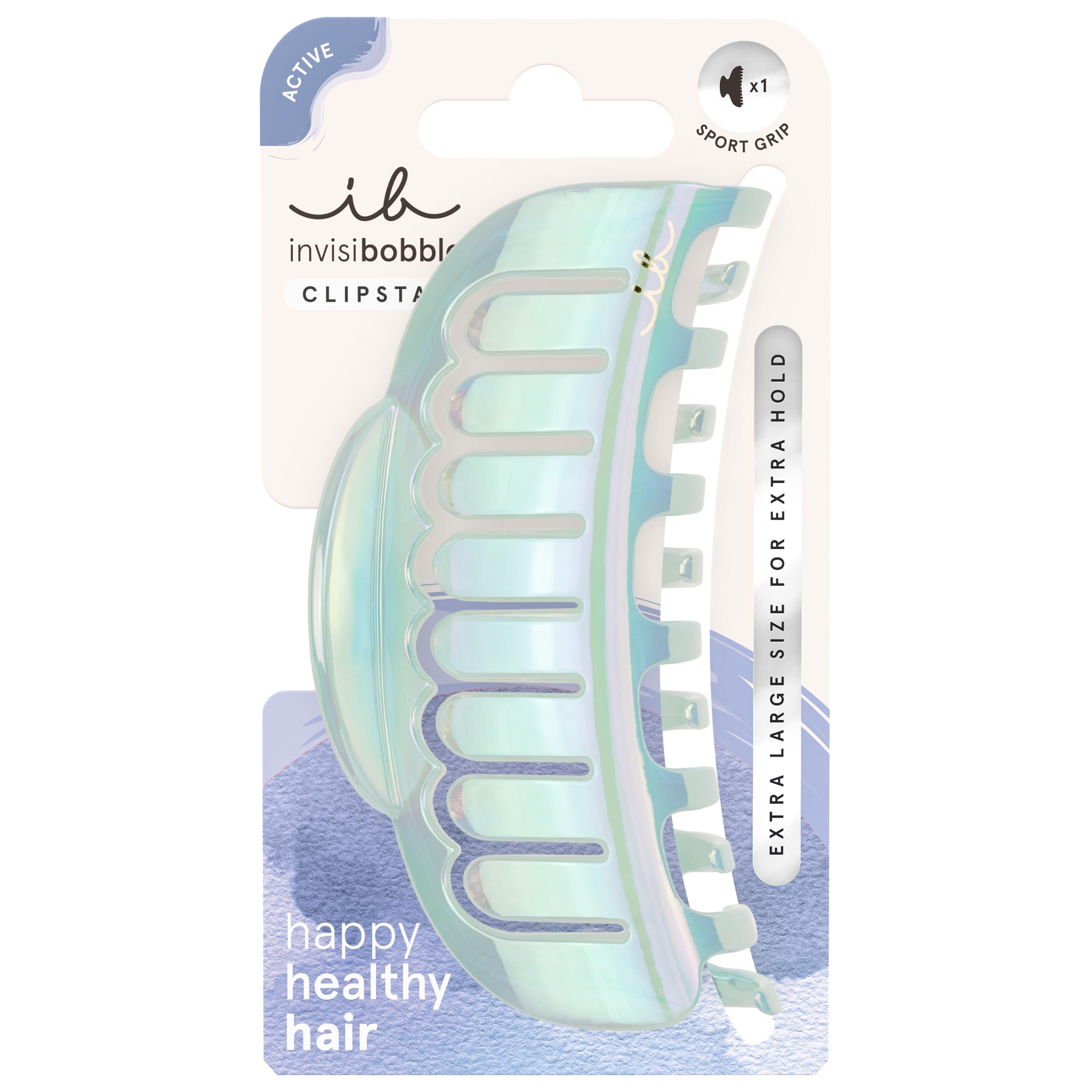 invisibobble Clipstar Flexibobble Haarklammer Groß – holografisch, rutschfest, extra Halt