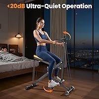 Vista 5 de OWLSKY - Máquina de remo y sentadillas para entrenamiento en casa, plegable con asistencia para sentadillas y entrenador de remo con monitor LCD, 3