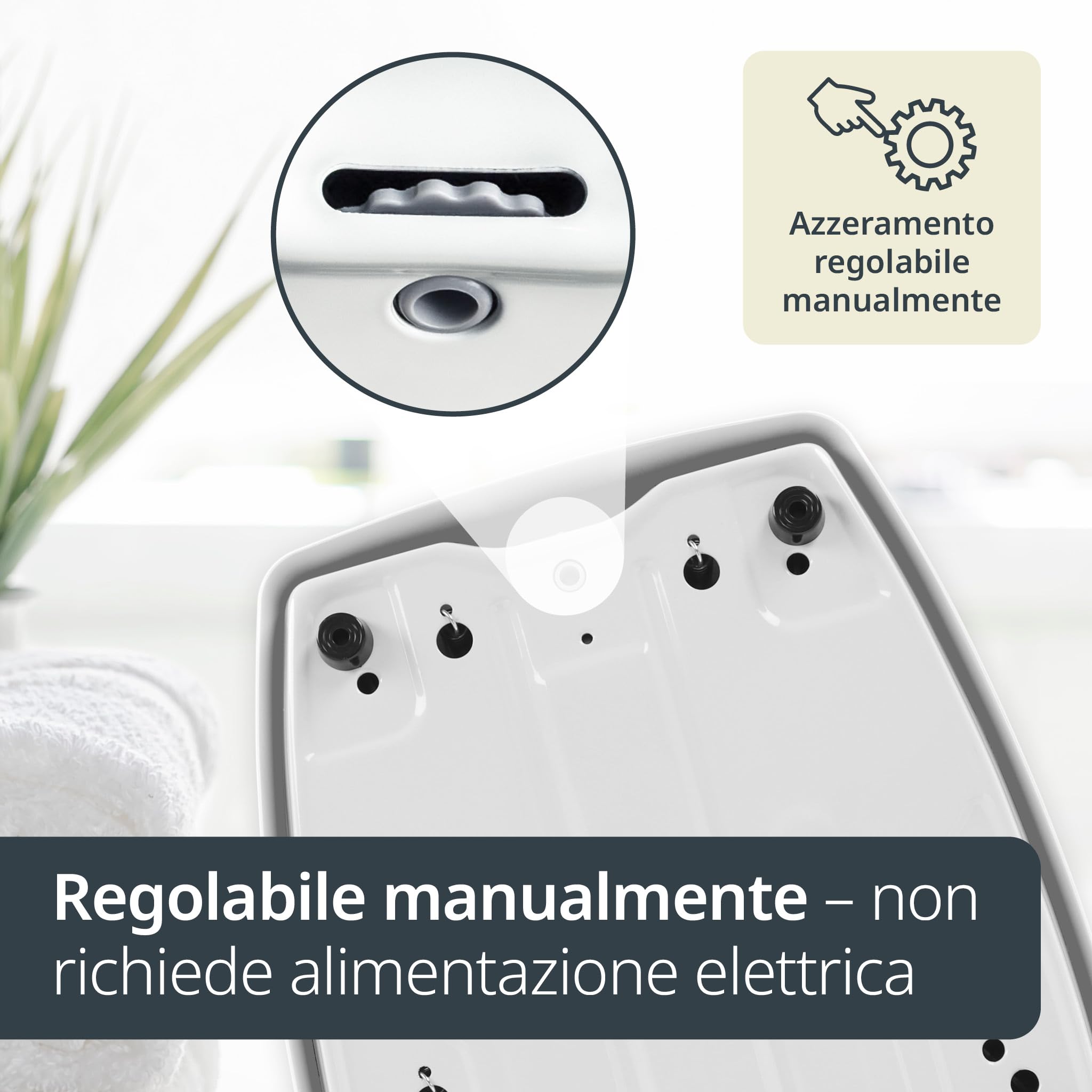 ADE Bilancia pesapersone meccanica in look retrò | superficie di pesata antiscivolo | bilancia pesapersone analogica con ampio display | senza batteria | fino a 136 kg | nero
