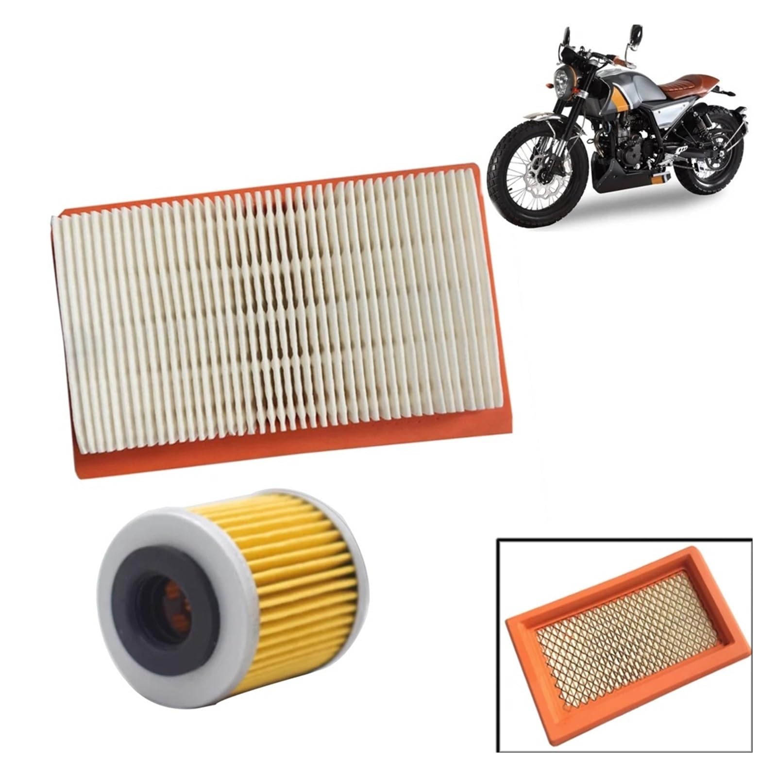 Élément filtrant air Moto Filtre À Air pour Moto, Élément De Nettoyage D'admission, Huile pour FB Mondial HPS 125 Hipster HPS125, Pièces De Moteur, Accessoires