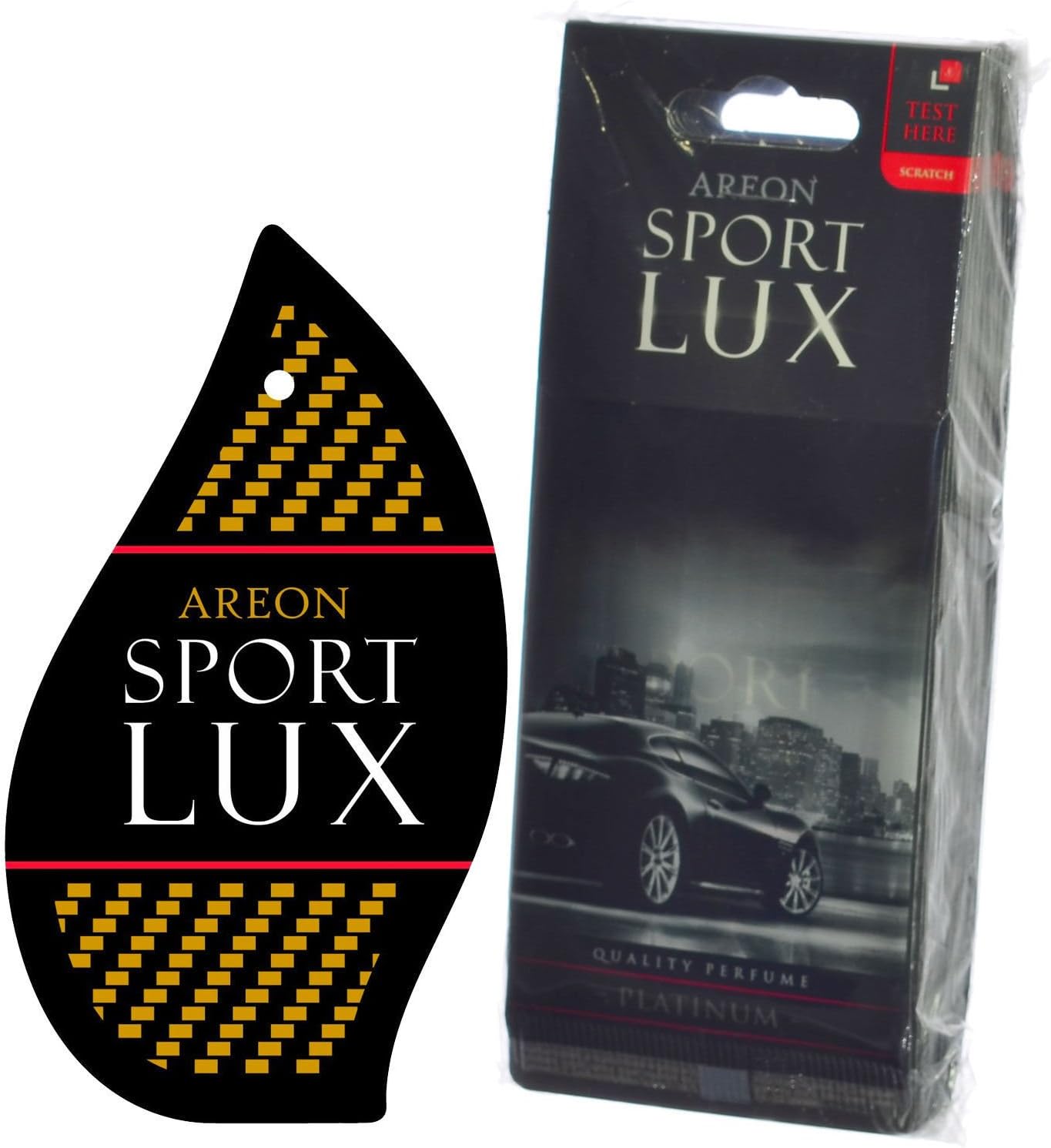 Sport LUX Quality Perfume/cologne Cardboard Car Air Freshener Platinum -12 Fast Shipping