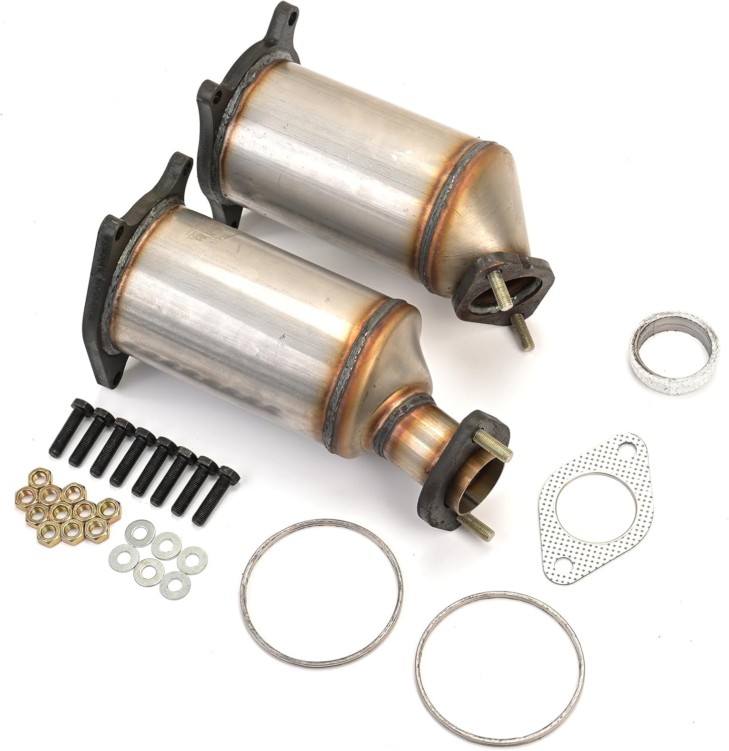 Front and Rear Catalytic Converter Compatible with Ford Edge V6 2007 2008 2009 2010, 3.5L, Direct-Fit Catalytic Convertor, EPA Compliant