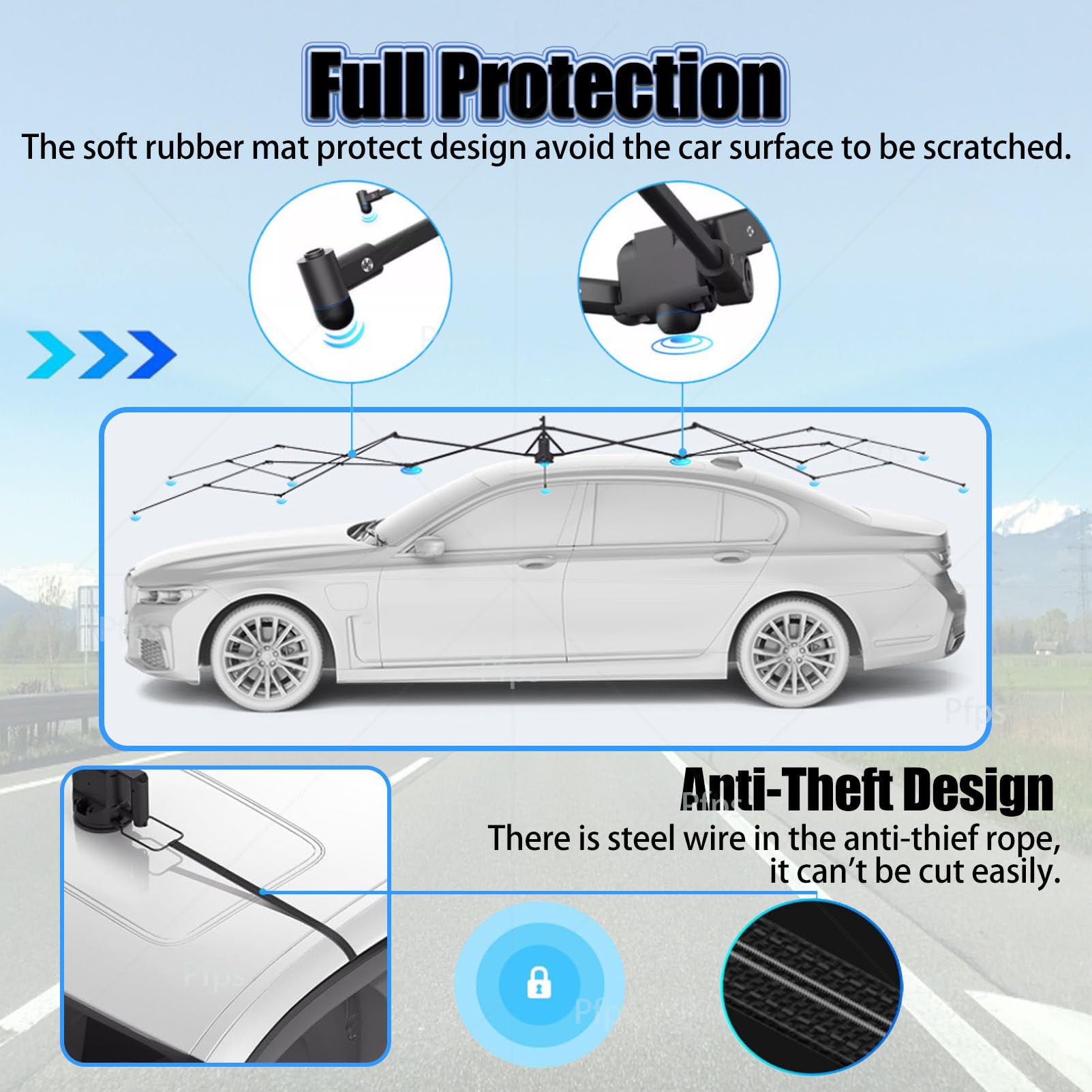 Tettoia Portatile per Auto, Protezione da Esterno in Tessuto Oxford 210D con Telecomando, Riparo per Auto Completamente Automatico E Pieghevole per Il Parcheggio All'aperto Navyblue-5.2M