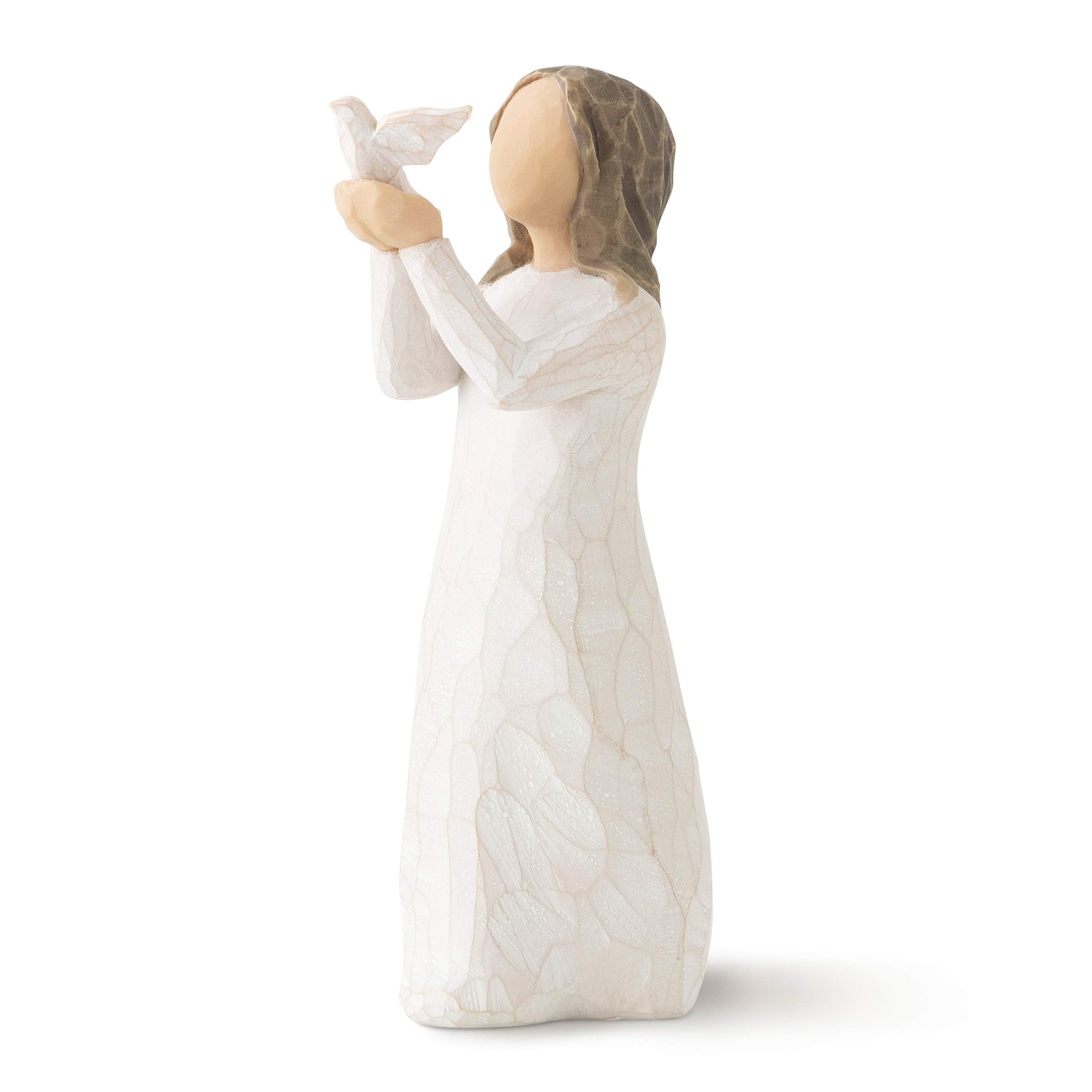 Willow Tree Figura de niña con Paloma, Multicolor, Home & Navidad Deco, Enesco