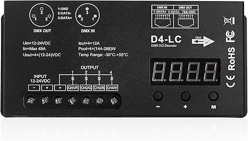 Vista 39 de Controlador Dmx 3CH dmx 512 controlador Dmx Decodificador para tira LED RGB o luces controlador Dmx512 Decodificador de pantalla digital