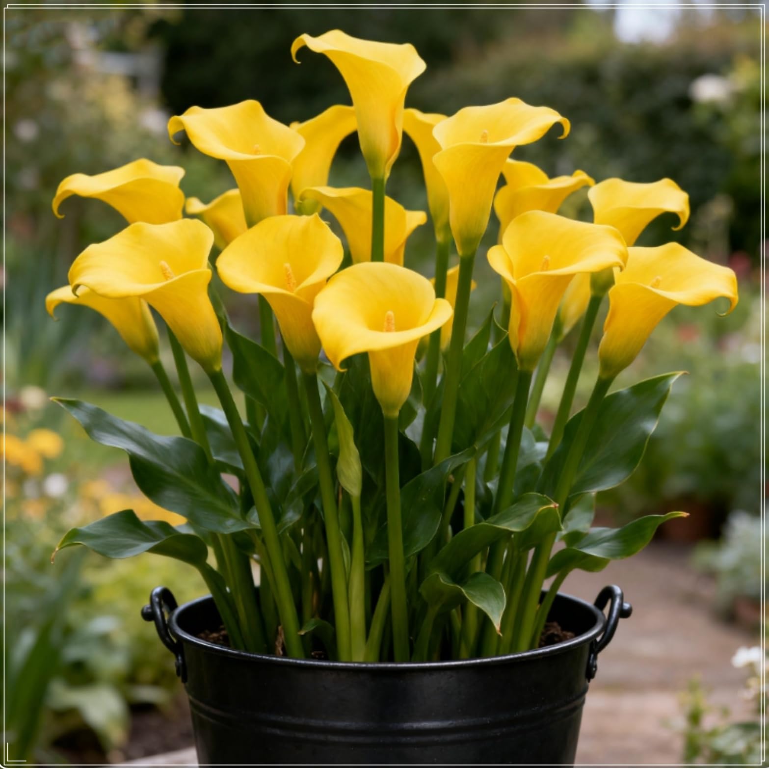 Perennial Calla Lily Bulbs, Easy to Maintain ＆ Easily Pollinated - Grow in Beds, Borders ＆ Patio Pots, Excellent Display-2 Bulbs-D