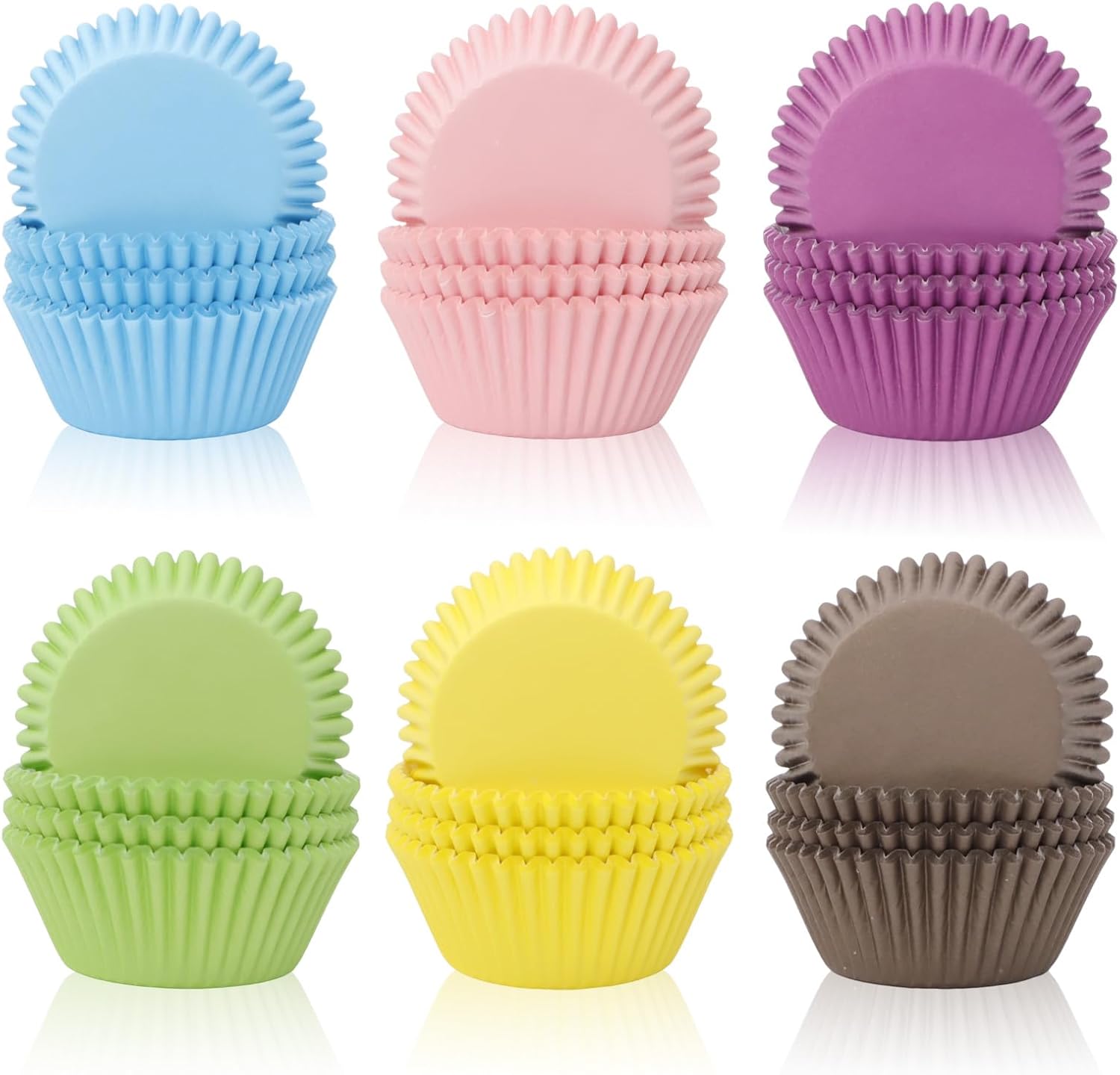 JEPELUS 600Pcs Cupcake Liners for Baking, Non-Stick Muffin Liner