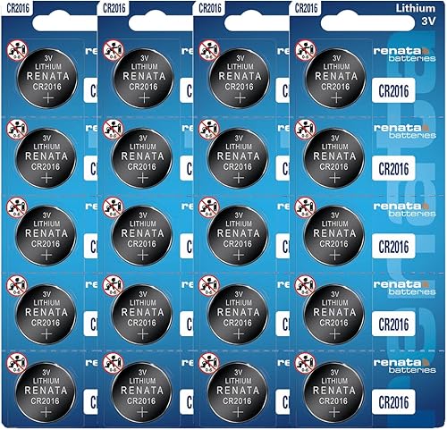 Miniatura 1 de Renata CR2016 Baterías - Batería de litio de 3 V 2016 (20 unidades)