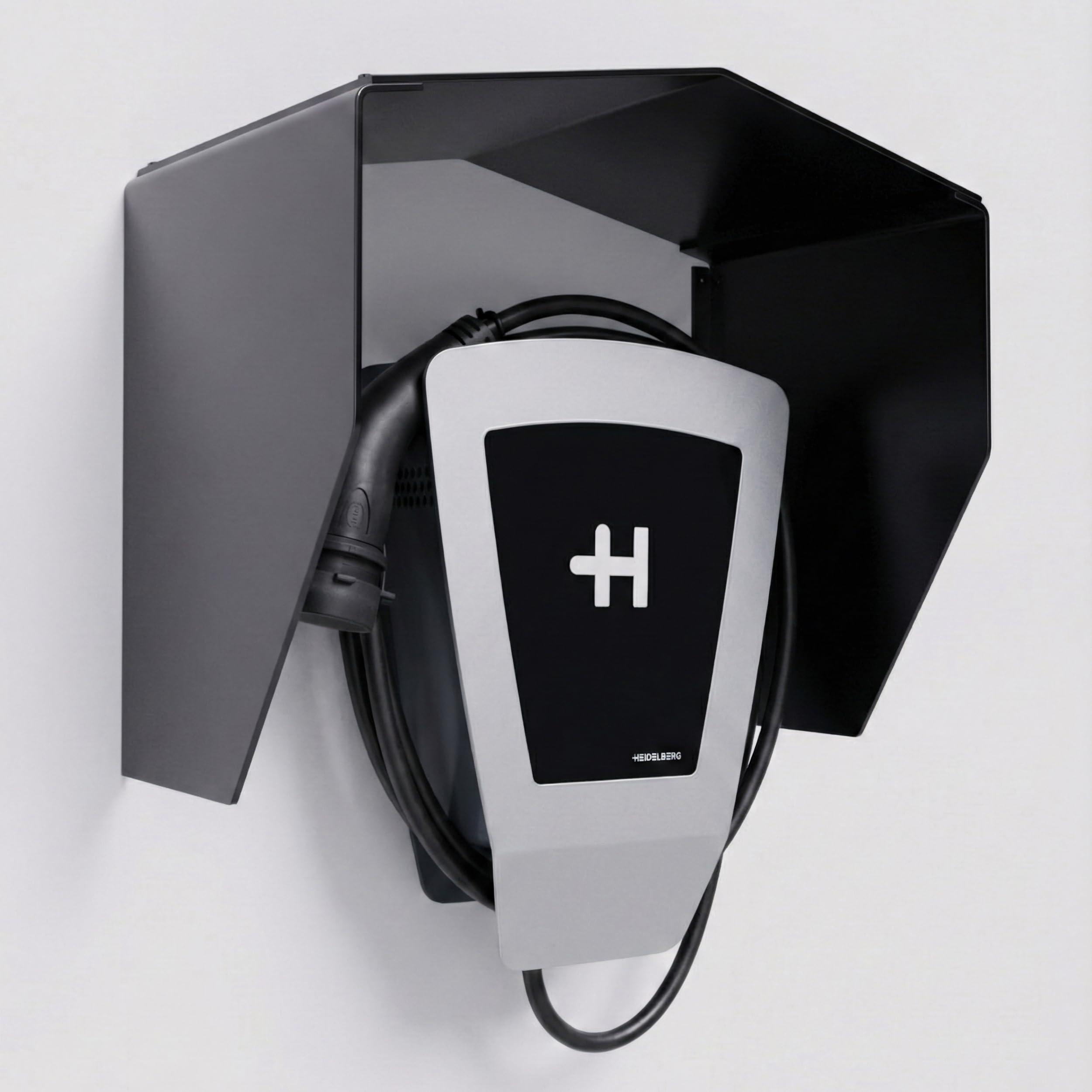 EVify Wallbox Wetterschutz aus rostfreiem Stahl • Schutzdach Wallbox Abdeckung • Wetterschutzdach Regenschutz Überdachung für EV Ladestation