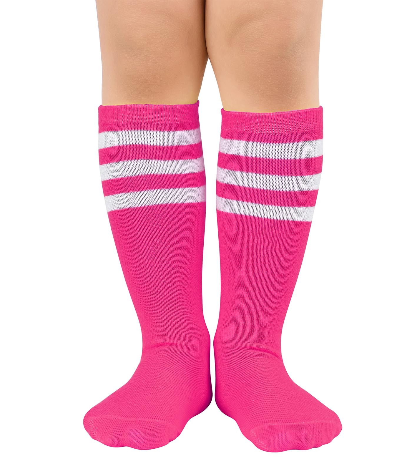 Zando Kids Soccer Socks Knee High Cotton Athletic Socks for Boys Girls