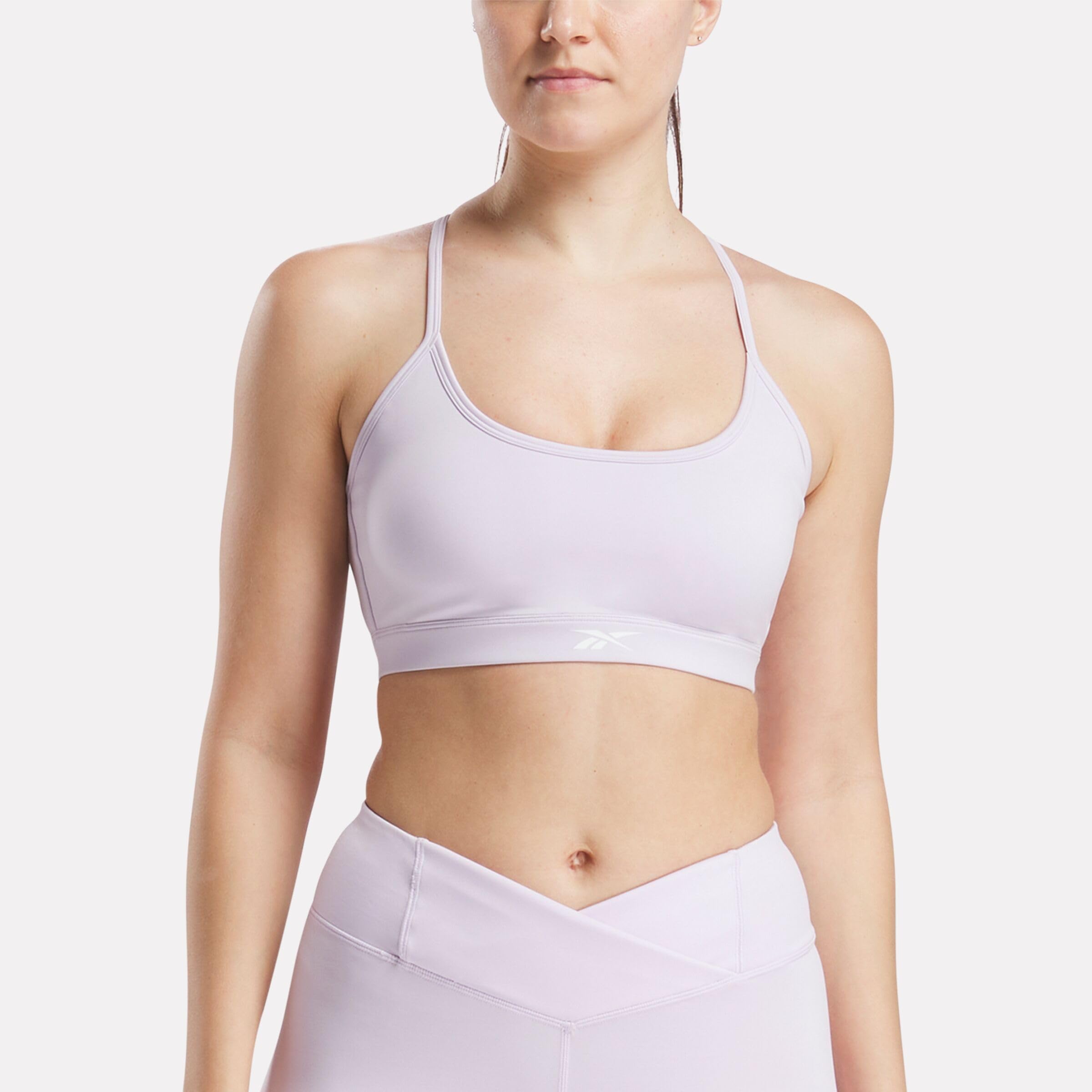 Reebok Womens Kendal Core Strappy Bra Bustier, Digital Gleam, M EU
