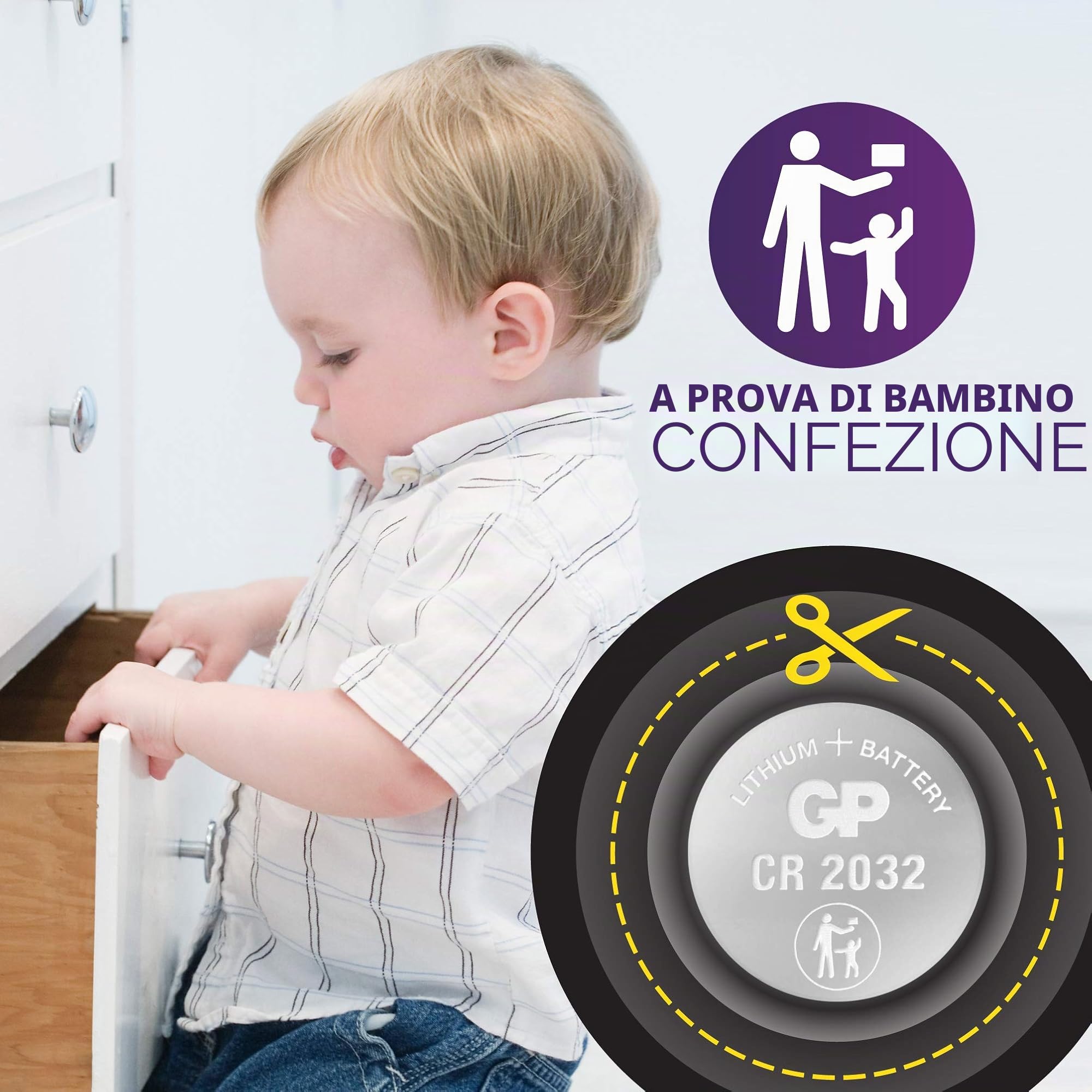 CR2032 - Set da 20 | GP Extra | Batterie al Litio a Bottone CR 2032 da 3V - Lunga Durata
