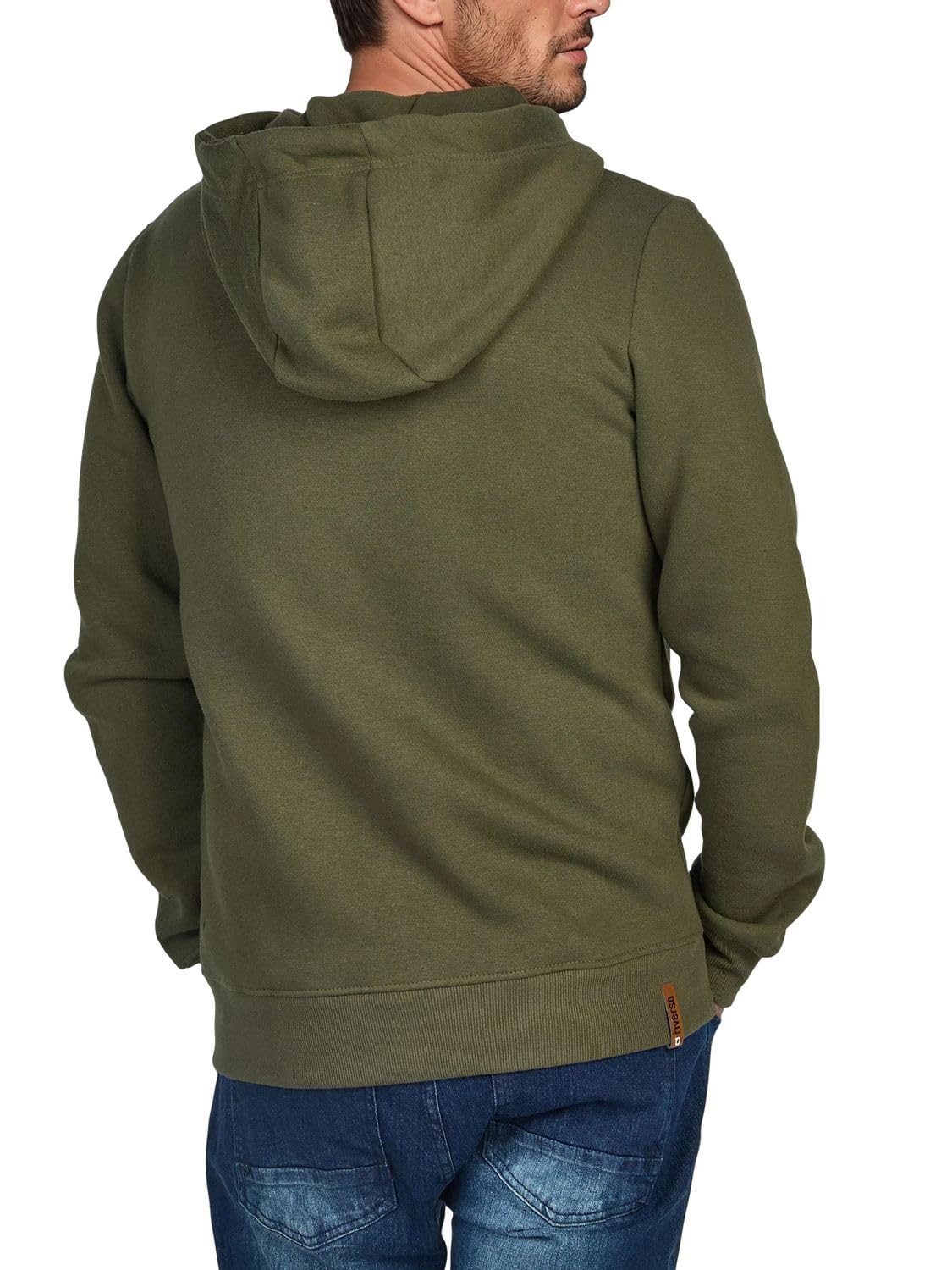 riverso RIVThilo - Sudadera con Capucha y Cremallera para Hombre, Color Gris, marrón, Verde, Rojo, Azul, Negro, S, M, L, XL, 2XL, 3XL, 4XL, 5XL