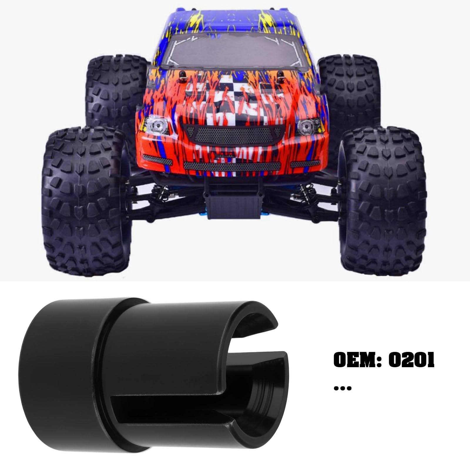 The Lord of the Tools 2 Sets RC Car Drive Shaft Joint Cup B 02016 Compatible with HSP 1/10 Scale - Image 2
