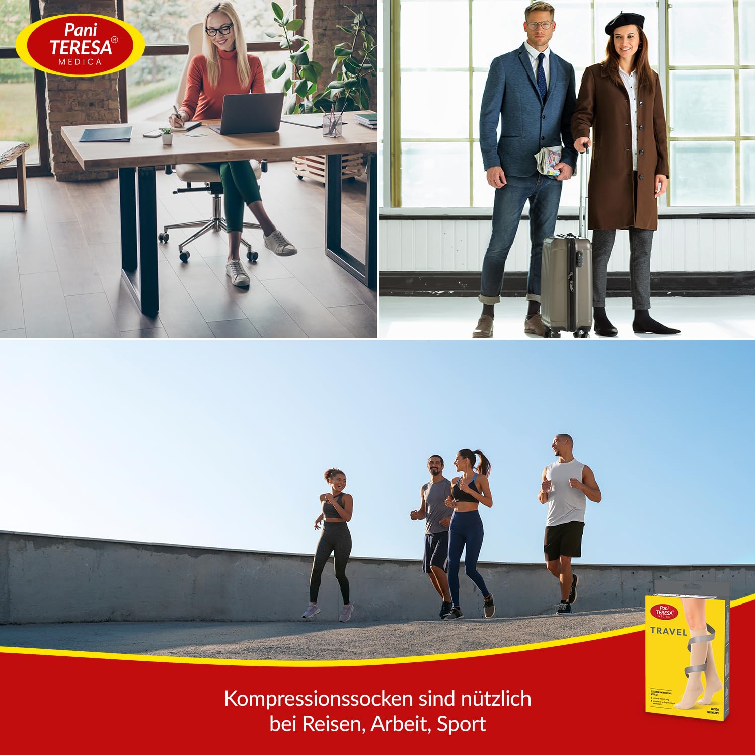 Kompressionsstrümpfe Herren Medizinische Stützstrümpfe Knielange Kompressionssocken Männer Thrombosestrümpfe Reisestrümpfe 13-21 mmHg Für Reise Flug Sport Rad Fahren Laufen