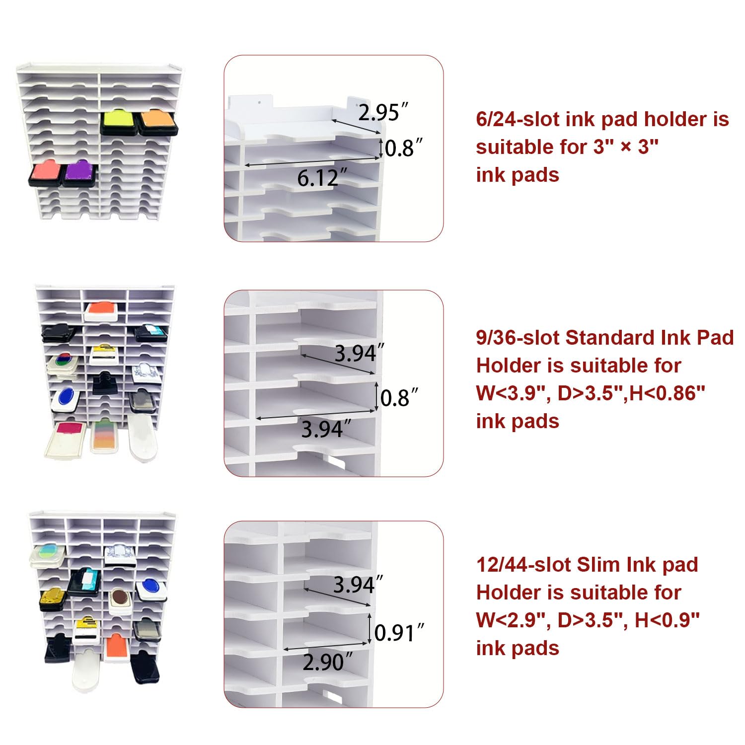 Abizarch 36 Slots Ink Pad Printing Storage Box, Large - View #7
