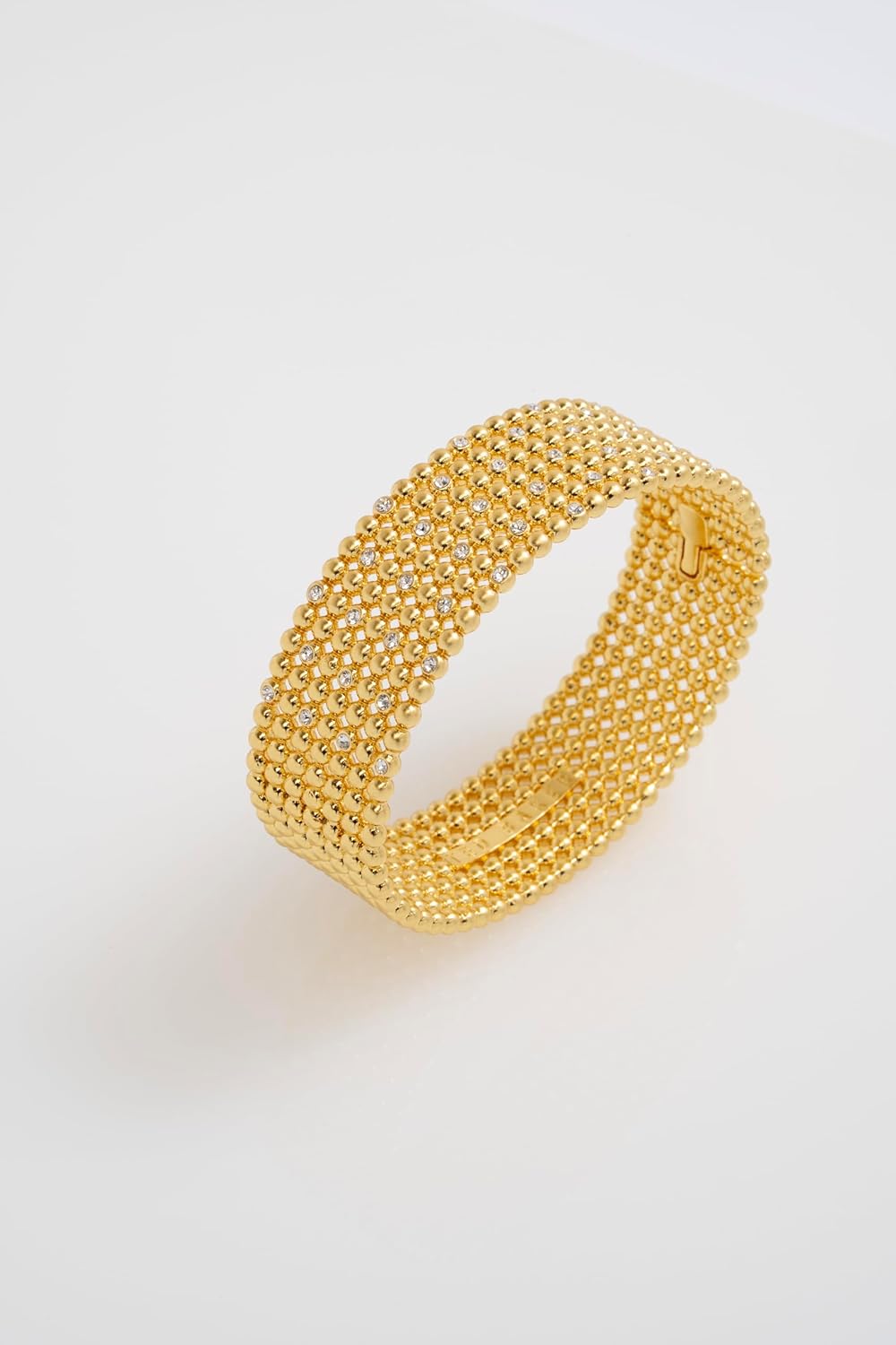 Ted Baker London Bobbi Crystal Bobble Wide Bangle Bracelet for Women (Gold/Crystal) - Image 4