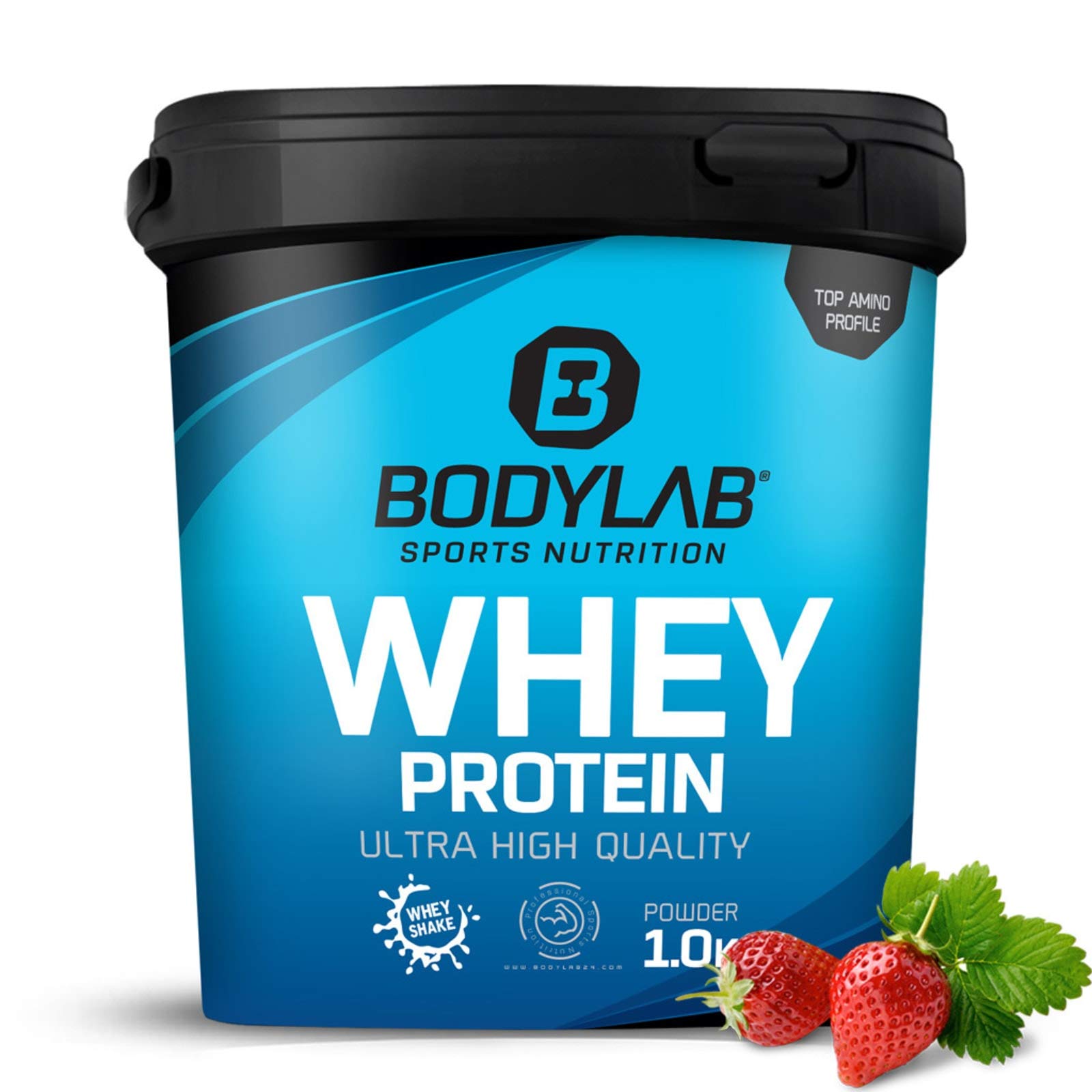Bodylab24 Whey Protein Powder Strawberry 1kg, Protein-Shake for Your ...