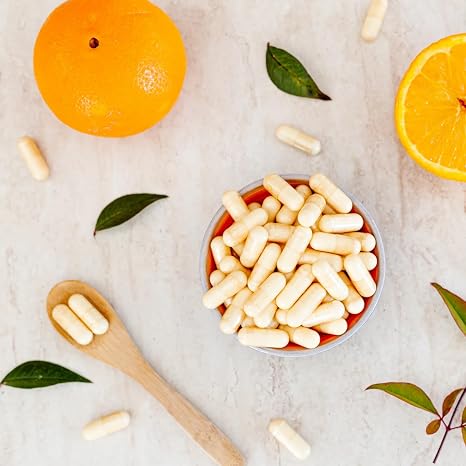 Vitamin C 180 Capsules Natural Vitamin C from Acerola Rosehip & Camu Camu Extracts High Dose 234 mg Natural Vitamin C 100% Vegan Free from Unwanted Additives from Achterhof