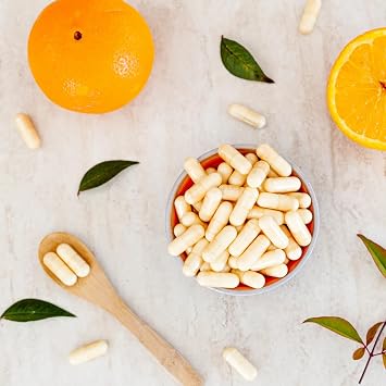 Vitamin C 180 Capsules Natural Vitamin C from Acerola Rosehip & Camu Camu Extracts High Dose 234 mg Natural Vitamin C 100% Vegan Free from Unwanted Additives from Achterhof