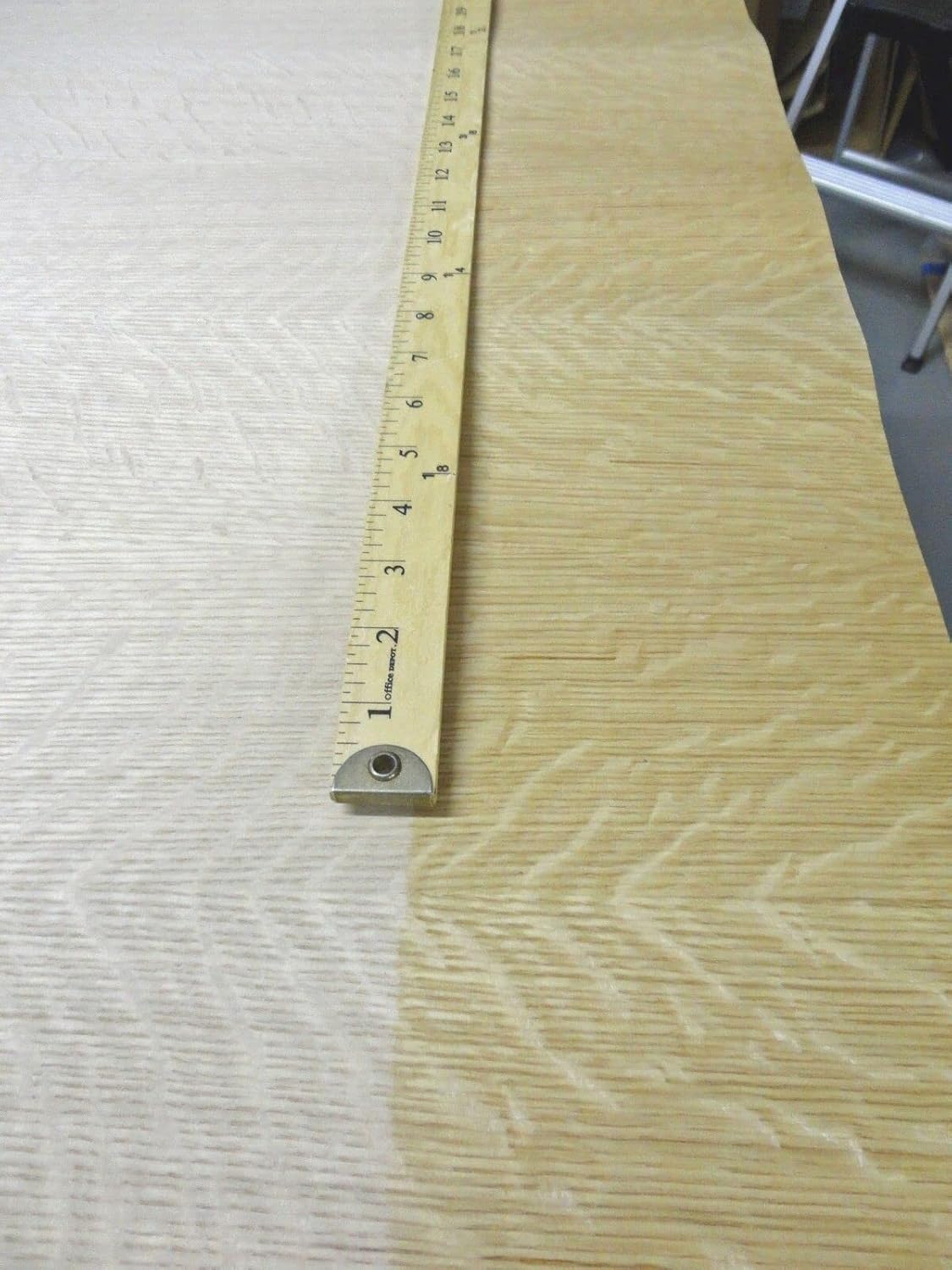 White Oak Flake Figured Tiger Wood Veneer 48" x 96" on Paper Backer AAA Grade