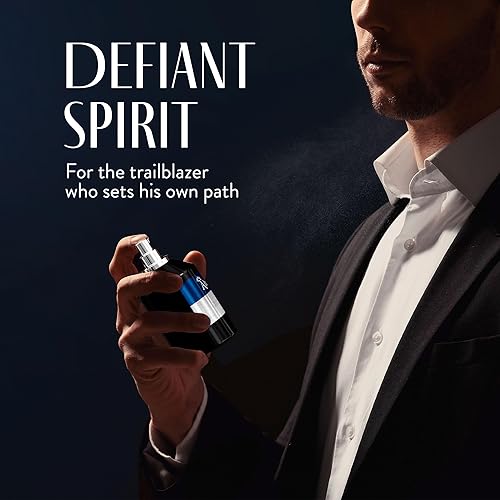 Miniatura 2 de AHUJA Royal Bleu Eau De Parfum para hombre, 3.4 onzas líquidas, colonia para hombre, perfume de larga duración para hombres, cítricos frescos y