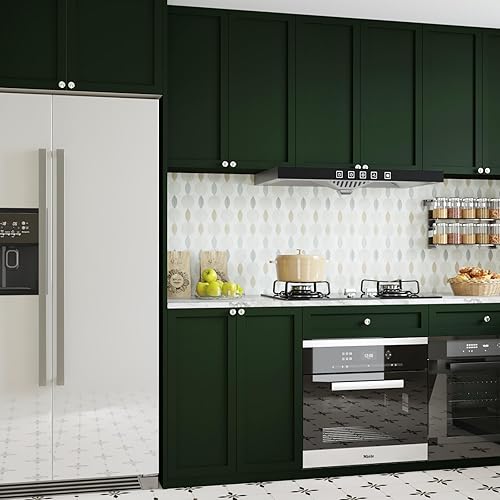 Miniatura 2 de CRE8TIVE Papel tapiz verde oscuro para pegar y despegar de 12 x 80 pulgadas, papel adhesivo verde mate para armarios, autoadhesivo, impermeable,