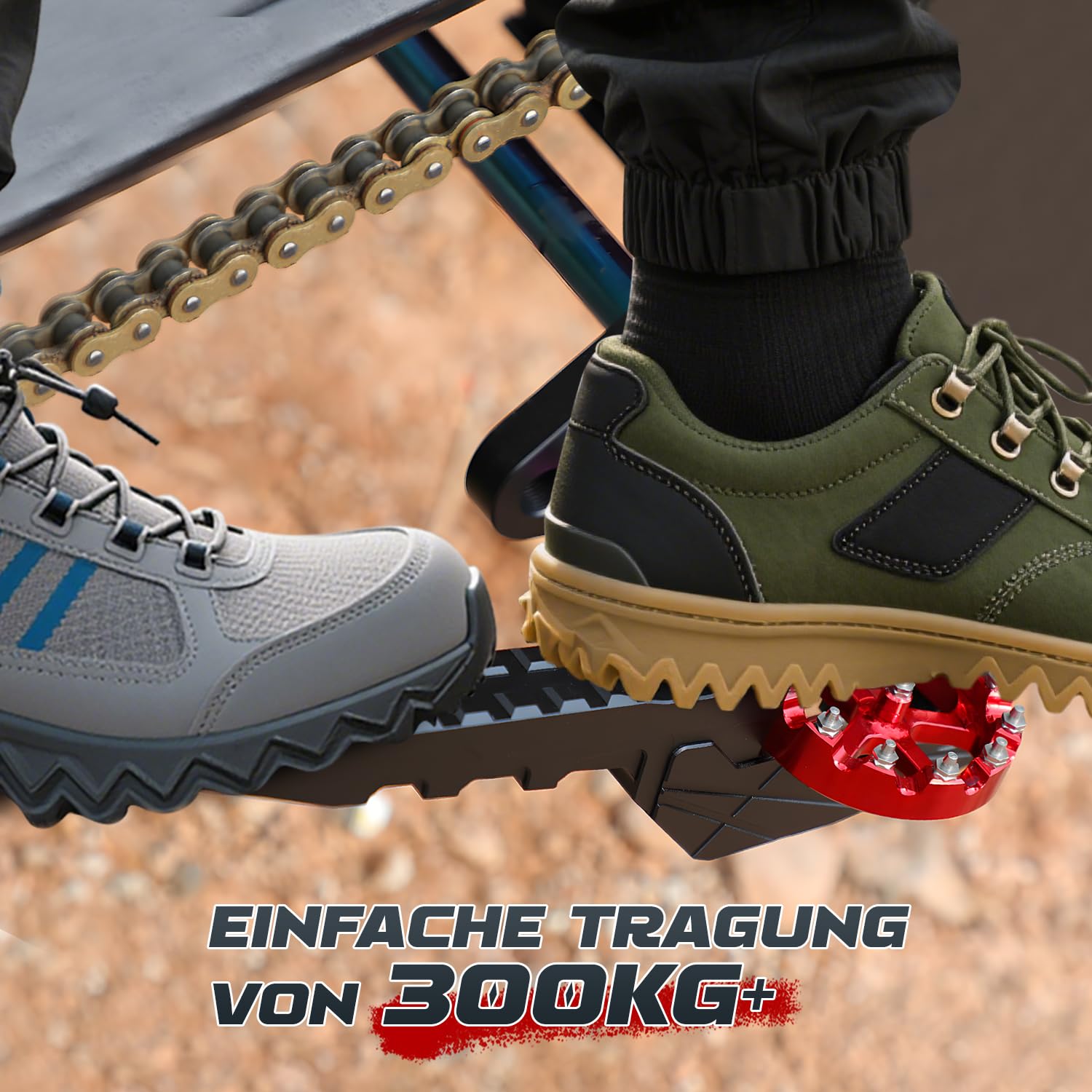 Fußraste Motorrad Vorne Sozius Fußrasten Motorrad Beifahrerfußrasten Fußstützen Universal für EXC XC FE WR CRF RMZ Surron Light Bee X/S Talaria XXX X3 MX3 MX4 MX5 TL4000 TL5500 Dirt Pit Bike