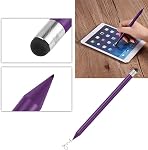 Stylus stylo pour écran tactile, Universal Capacitive Magnetic Disc Pensons Comprimé Point Fin Styliste Crayon Cap Écrans de précision Fibre Conseils pour iPad Téléphone portable Android Appareils Microsoft Smartphones