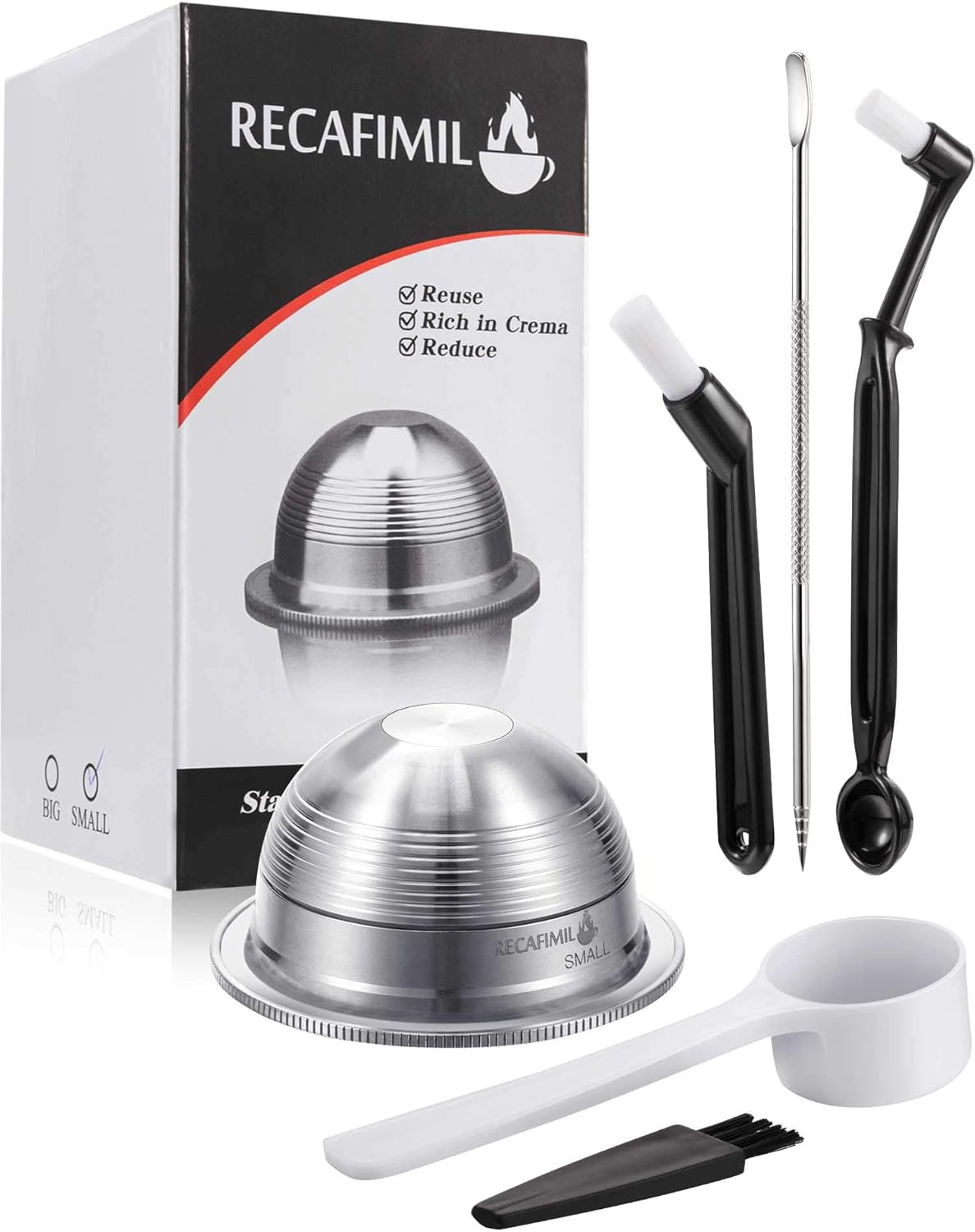 6-Piece Stainless Steel Coffee Capsules Set for Kuwait Ubuy