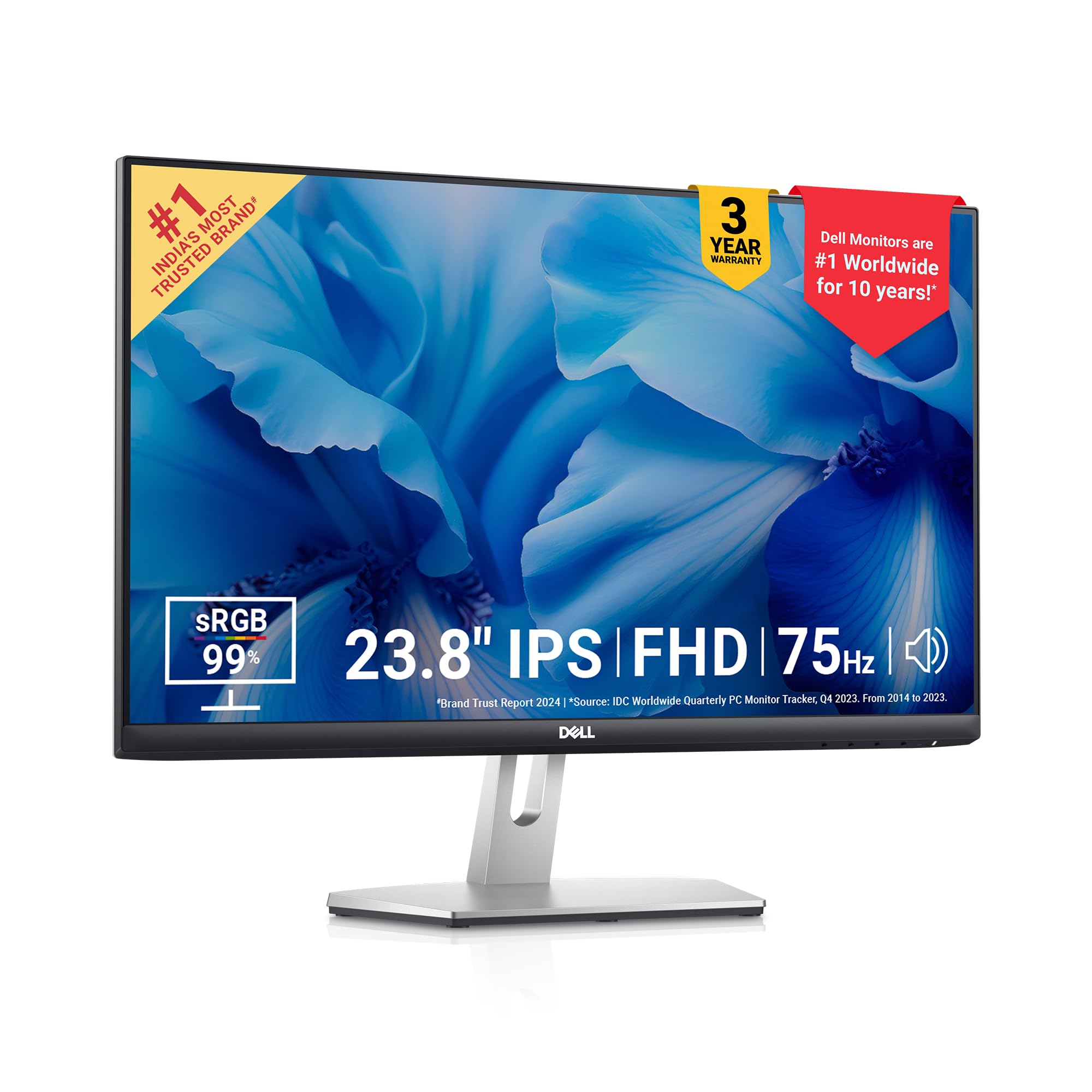 Dell 24 モニター S2421H Dell 24 Monitor S2421h, Full HD (1920 x 1080) at ₹ 10599