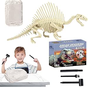 Genérico Kit de Excavación de Fósiles de Dinosaurio,Excava y Construye ...