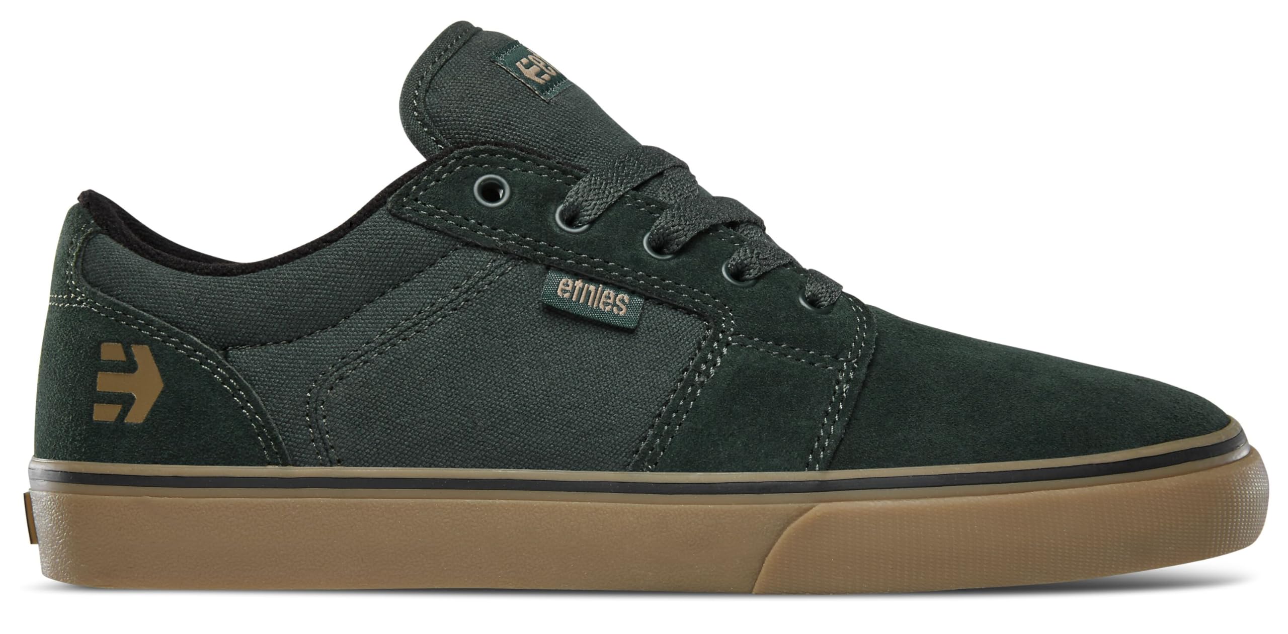 Etnies Men's Barge LS Skate Shoe, Green/Gum, 13