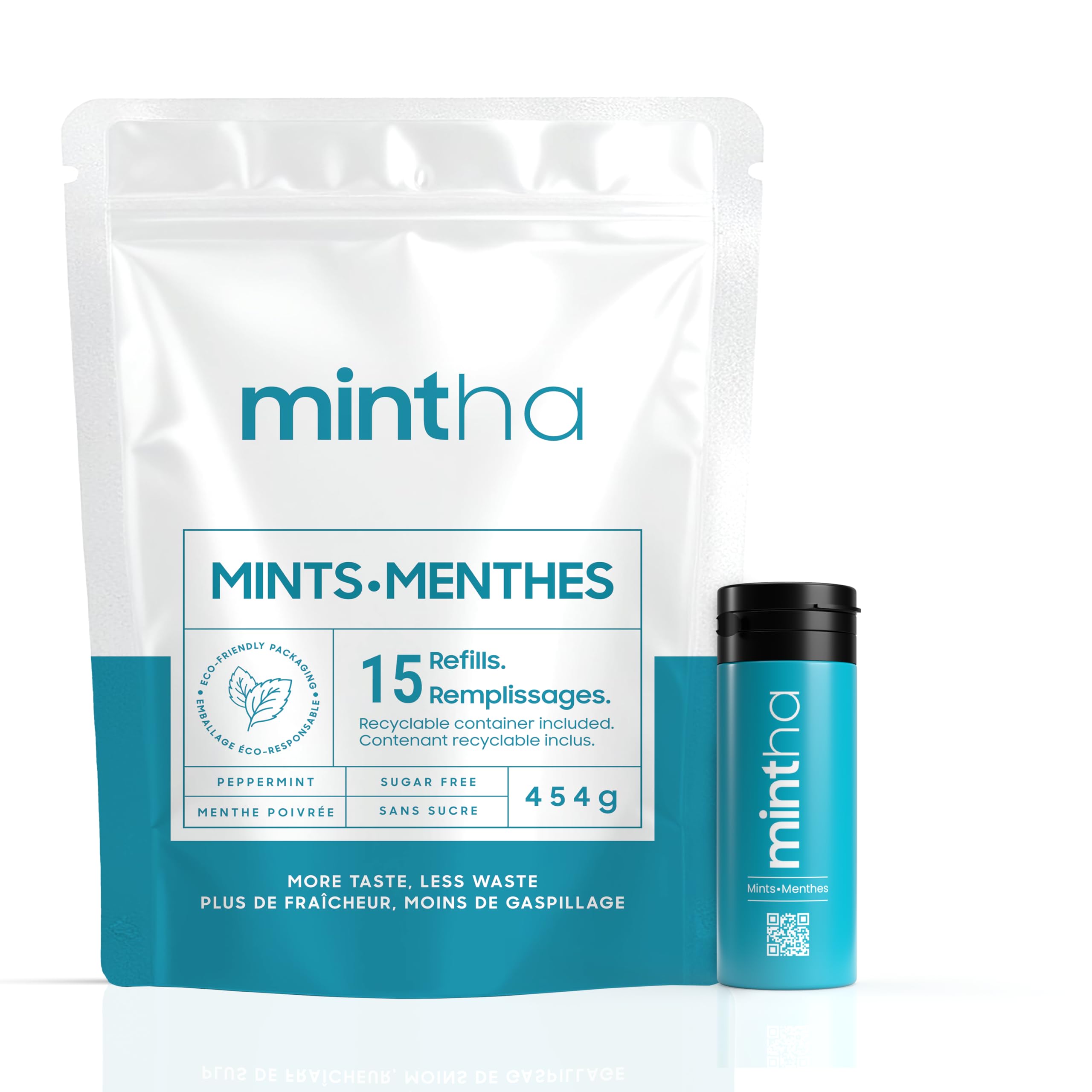 Mintha Breath Freshening Mints Made in Canada Sugar-Free Bulk 454