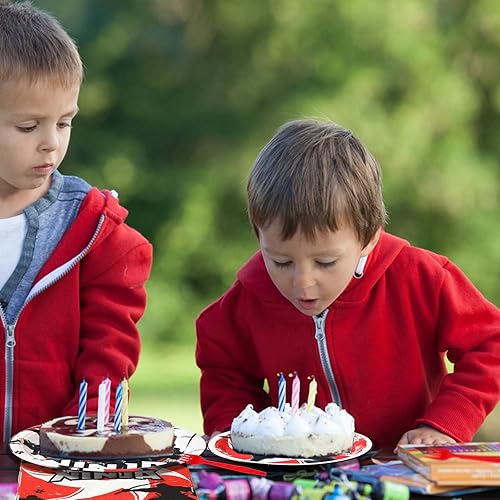 Miniatura 6 de 96 piezas de suministros de fiesta ninja platos ninja, servilletas, tenedores, juego de vajilla, decoraciones de fiesta de cumpleaños ninja para