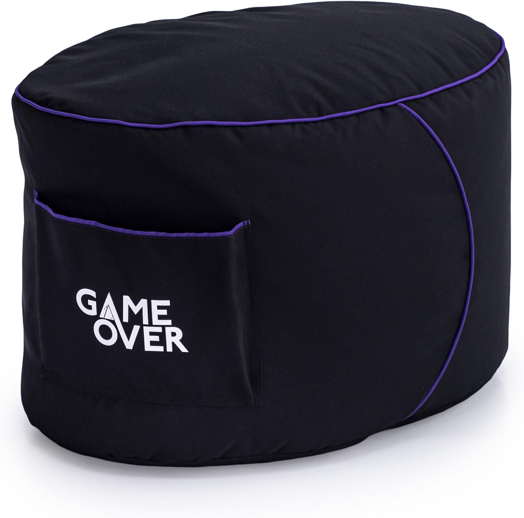 Game Over Video Gaming Bean Bag Foot Stool | Indoor Living Room Leg Rest | Side Pockets for Controllers | Ergonomic Design for the Dedicated Gamer (Dragon Skin)