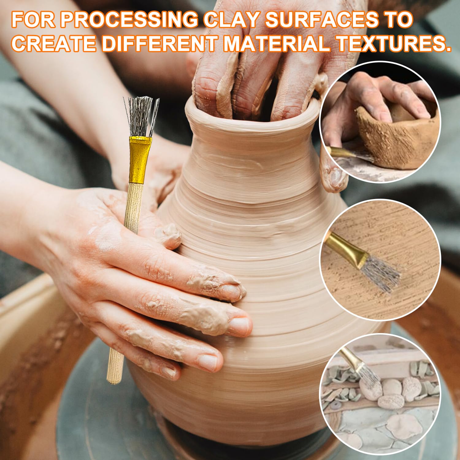 Outils En Argile Polymère, Pointes En Silicone Pour Stylo Pointillé, Stylet à Bille, Outils D'Indentation En Argile Céramique Pour Œuvres D'art, Poterie, Sculpture, DIY, Loisirs Créatifs, Cadeau Pour