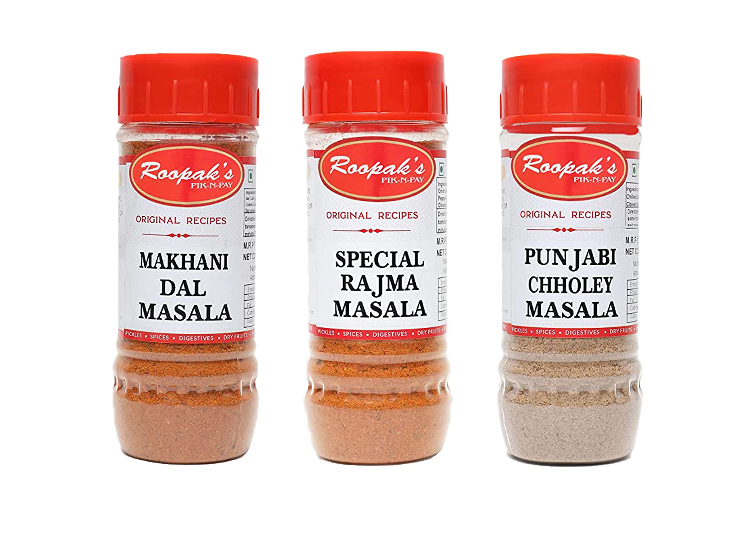ROOPAKS PIK-N-PAY Combo Pack Of Makhni Dal Masala + Special Rajma Masala + Punjabi Choley Masala (Pack Of 3, 100Gm Each) (B0B6RH7TX4) Amazon Price History, Amazon Price Tracker