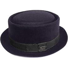 Porkpie Fedora Men's Vintage Style Wool Blend L/XL, F1678NAVY