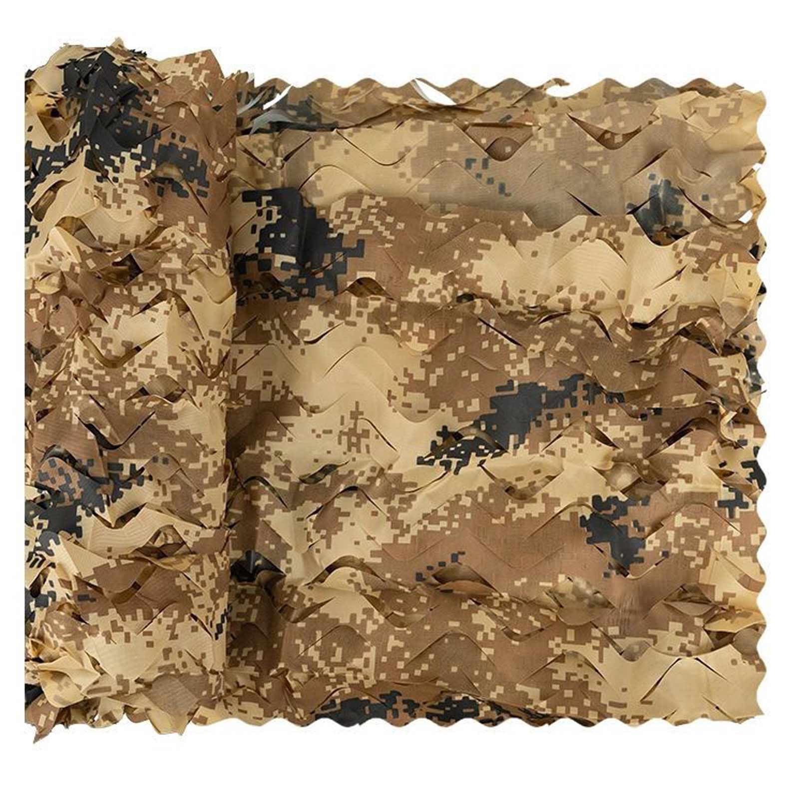 Red de protección Solar Militar portátil para Uso en Exteriores, Cubierta de Camuflaje Resistente al Agua para observación de Aves, Caza y Actividades tácticas (3,96 m x 6,11 m).