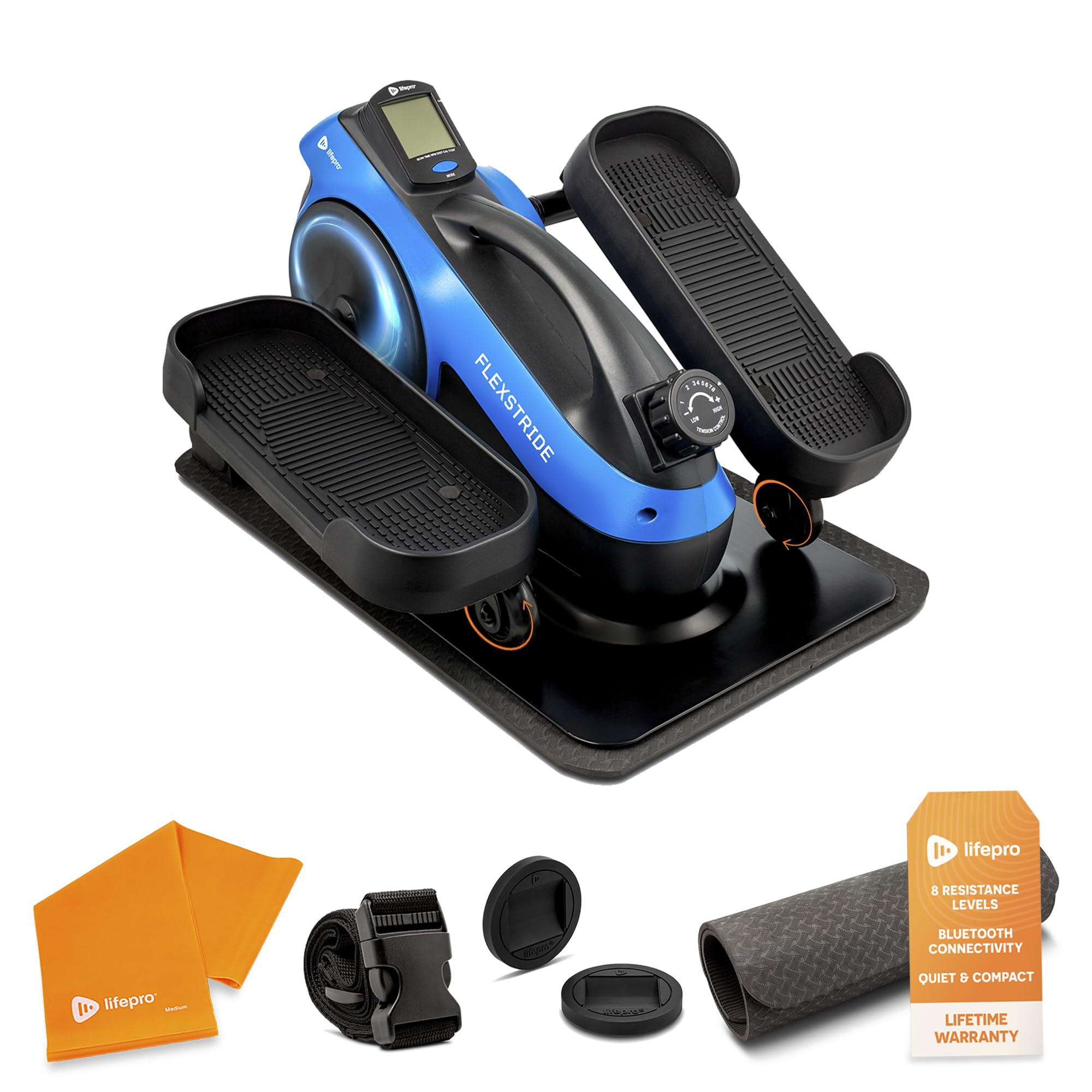 Sponsored Ad – LifePro Pedal Exerciser Under Desk Bike for Light to Moderate Cardio, Mini Elliptical Machine with 8 Resistance Levels and Bluetooth, Compact Exercise Trainer for Home or Office Use