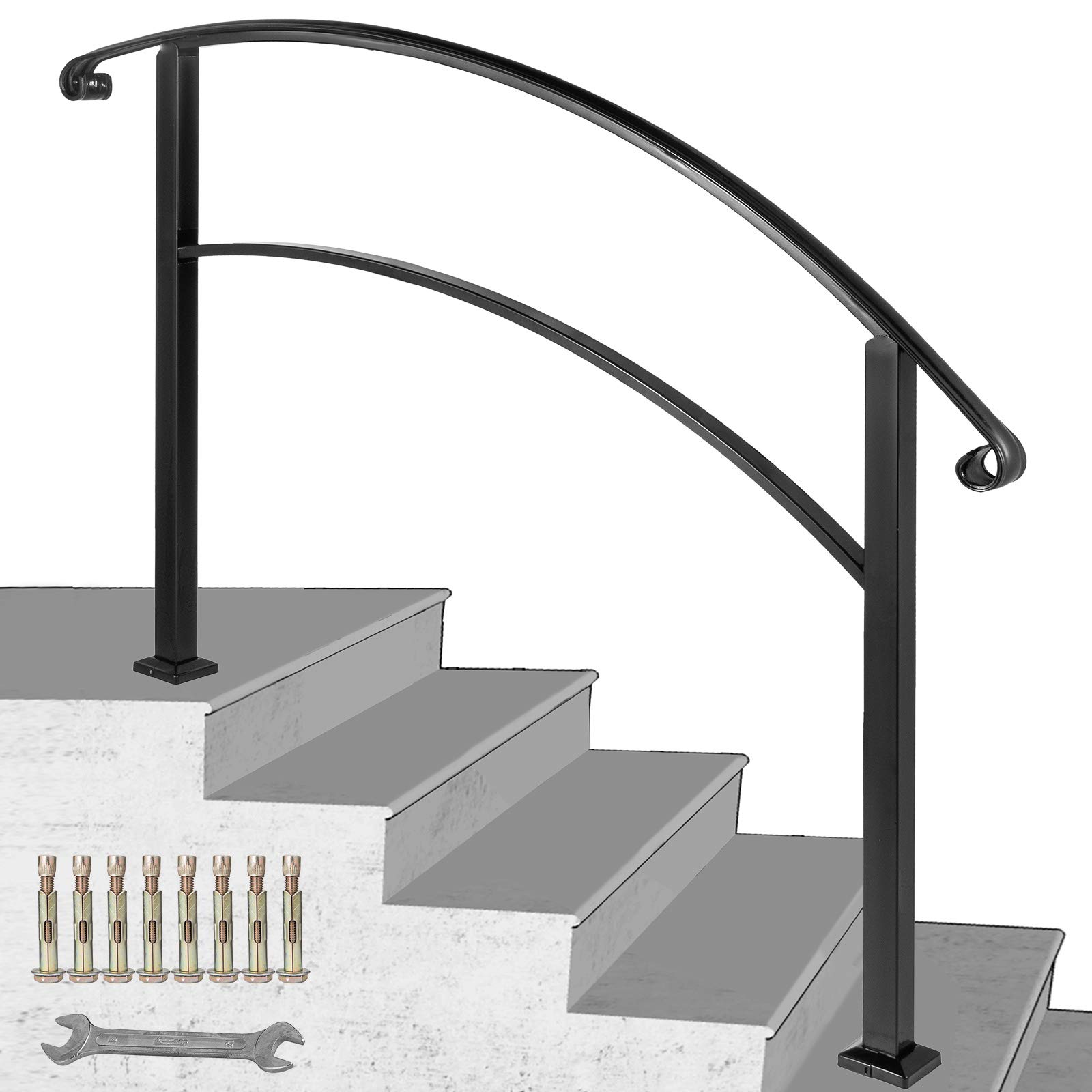 VEVOR Stair Handrail 6ft Stair Rail Stainless Steel Modern Handrails
