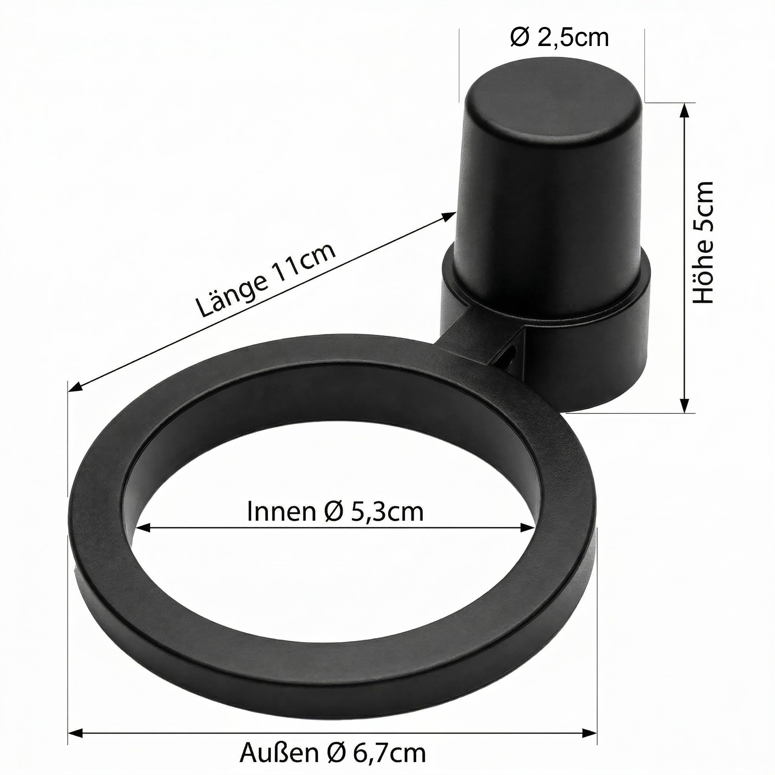 Lantelme Regenmesser mit Halter 24cm x 8cm Kunststoff | Niederschlagsmesser zur Wassermengenmessung im Garten Gewächshaus | Regenwassermesser für Outdoor Gartenstecker - 4