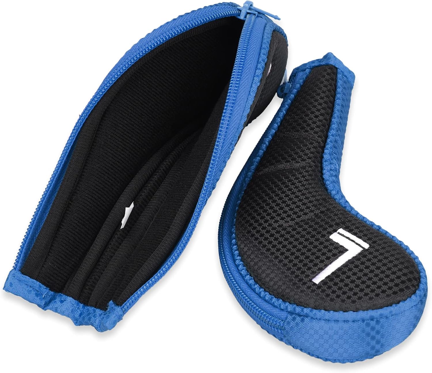 11pcs/Set Golf Club Sock Iron Head Covers Headcover with No. on Both Sides Suitable for Right and Left Handed Golfer Zipper Closure