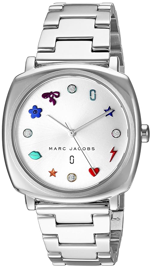 MARC JACOBS シルバー　時計　MJ3547 Marc Jacobs Vic Silver Dial Silver Steel Strap Watch for Women