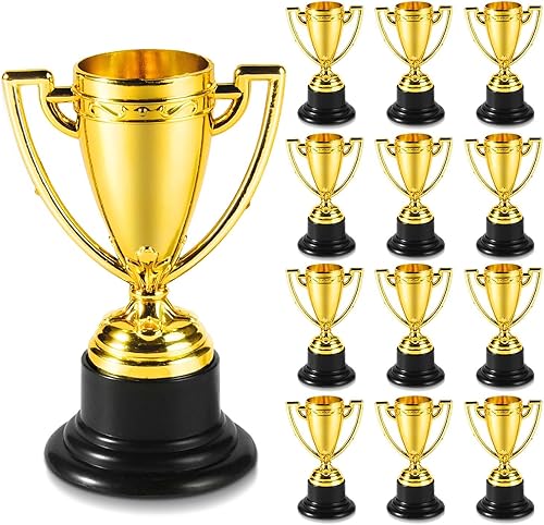 Miniatura 8 de SenseYo Paquete de 24 mini vasos de plástico de 3.35 pulgadas con base para regalos de fiesta de niños, recompensas deportivas de juego