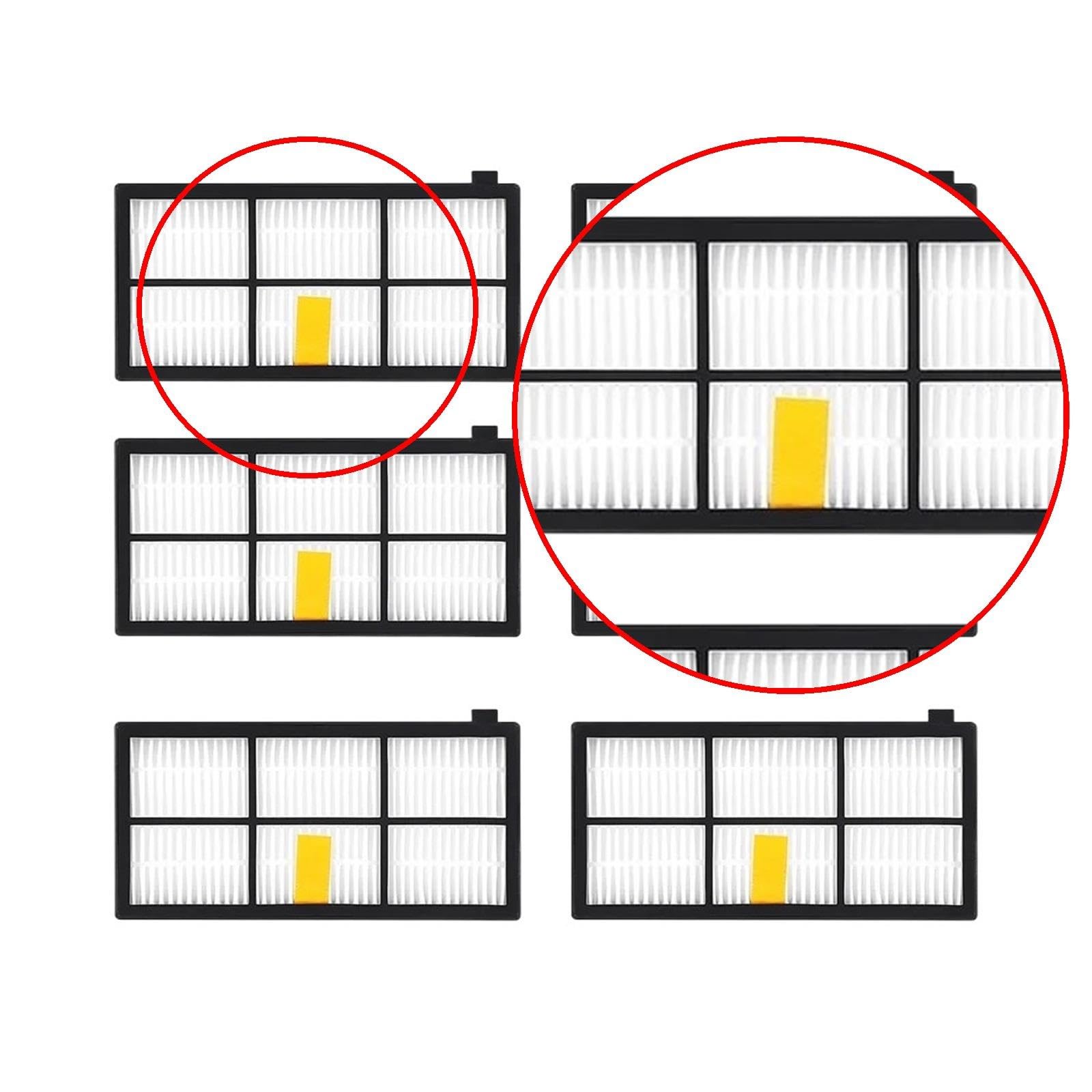 Filteraufsätze, Kompatibel Mit Roomba, 800 900 Serie 860 865 866 890 960 990 Staubsaugerkomponenten-Ersatz(12pcs)